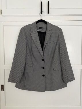 Karl Lagerfeld Paris Houndstooth Blazer
